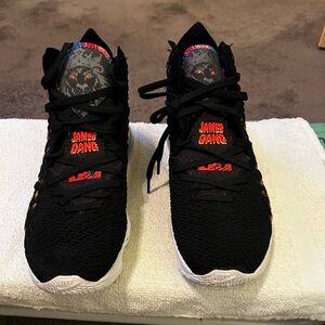 Nike LeBron 17 James Gang Black   New Size 12.